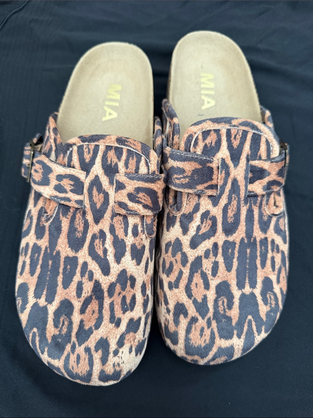 MIA Leopard-Print Slip-On Clogs in Brown and Black women’s size 8 never worn